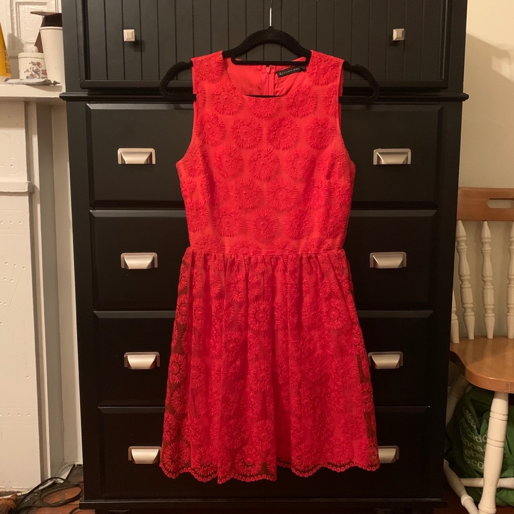 Red Summer Dress by Zara